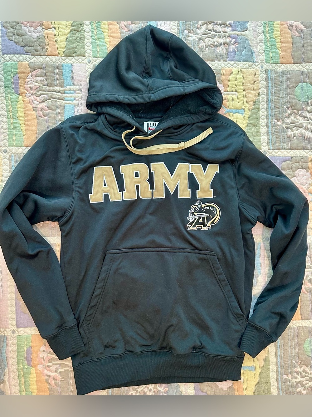 Army Logo Pullover Hoodie - Black & Gold